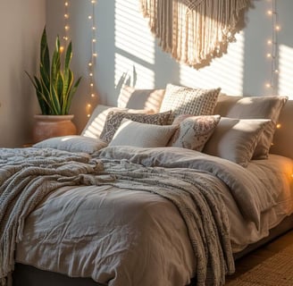 modern boho bedroom