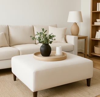 ottoman as coffee table