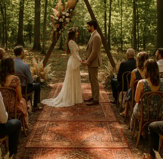 persian rugs as an aisle runner