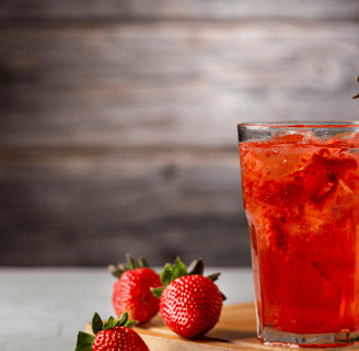 strawberry coconut mocktail