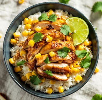 street corn chicken bowl