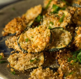 zuccini chips with parmezan