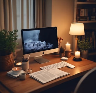 a chair and a desk
