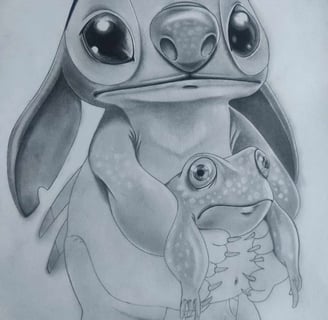 Stitch en cours de réalisation 