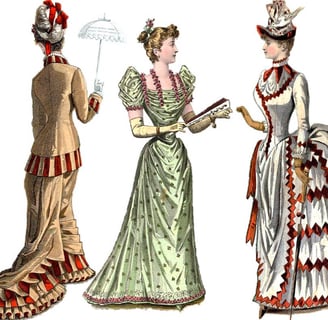a woman's fashions of the early 20th century