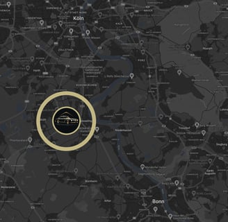 Maps, Karte zwischen Köln und Bonn