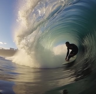 Surfing in Paradise Island, Nassau