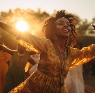 Traditional Ethiopian cultural performance