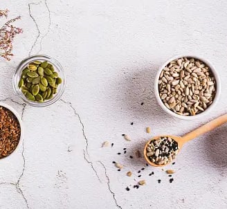 flaxseeds, soy