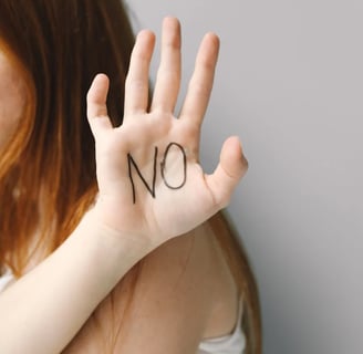 Saying no!