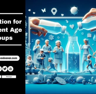 Hydration for Different Age Groups | Purchase Your Water Container Sleeve from Here |