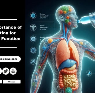 Importance of Hydration for Immune Function | Purchase Your Water Container Sleeve Here