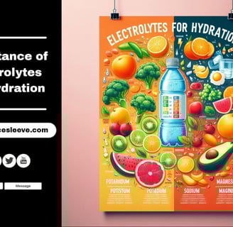 Electrolytes for Hydration | Get Your Protective Water Container Sleeve Today | Stay Hydrated
