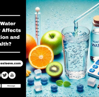 How water quality affects hydration and health? | Get Your Water Container Sleeve Here!