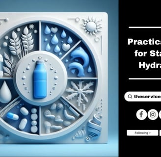 Practical Tips for Staying Hydrated | Purchase Your Water Container Sleeve Here