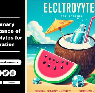  Electrolytes for Hydration |Get Your Protective Water Container Sleeve Today | Stay Hydrated