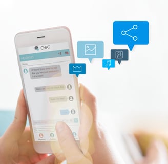 Celular com chatbot para advogados