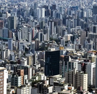 Imagem aérea e panorâmica de Belo Horizonte