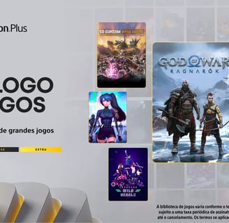 Banner Oficial do Catálogo de Jogos PS Plus Janeiro.