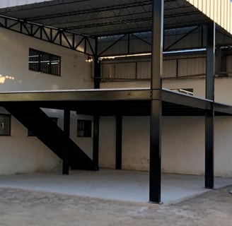 mezanino com estrutura metalica