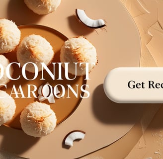 vegan coconut macroons