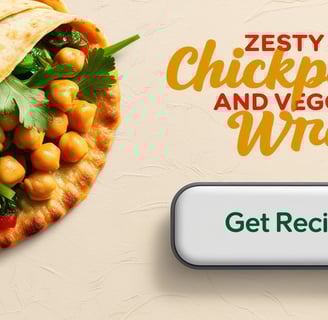 chickpea and veggie wrap