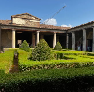 casa romana com jardim