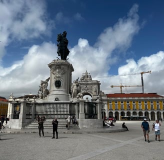 praça do comércio, em Lisboa