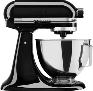 a kitchenaid mixer with a mixer and a bowl