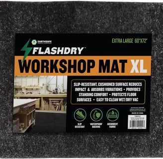 a black workshop mat