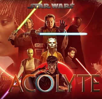 Capa da série The Acolyte sobre Star Wars