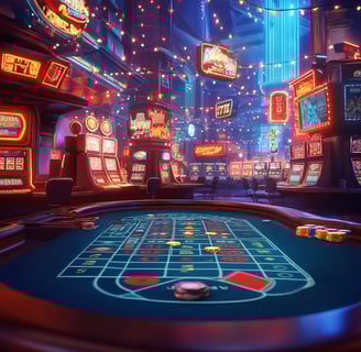 jd extreme roulette table with casino background