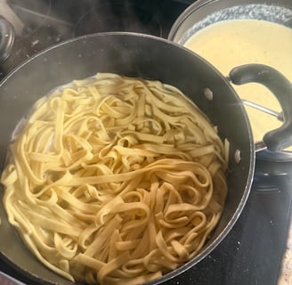 Fettucine noodles