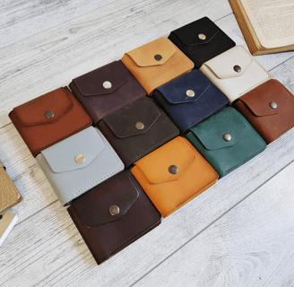 Cute minimalist small wallet for women