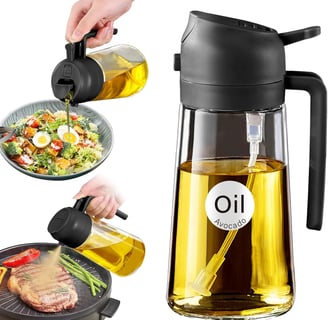 16oz/470ml Glass Olive Oil Sprayer for Cooking