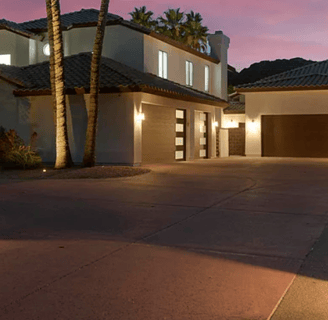 Modern Garage Door side windows Coplay