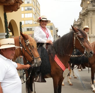 A captivating cultural performance in Lima Square Peru which was the highlight of the visit.