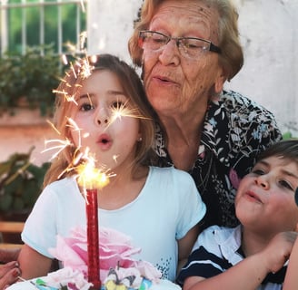 Nana and kids.