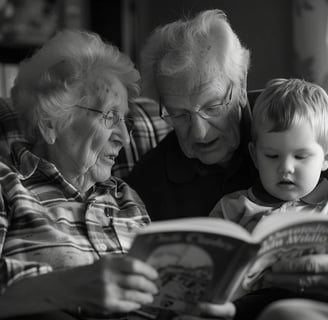 Grandparents and child.