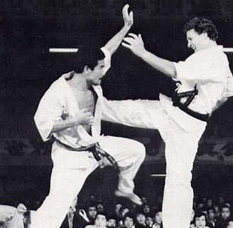 Karate action.