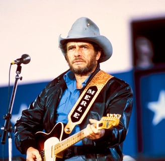 Merle Haggare, 'Hag', legendary outlaw singer.