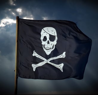 Jolly Roger, a bit of a pirate.