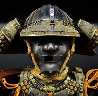 Samurai helmet.