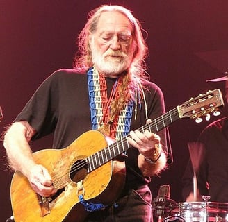 Willie Nelson and Trigger, his guitar.