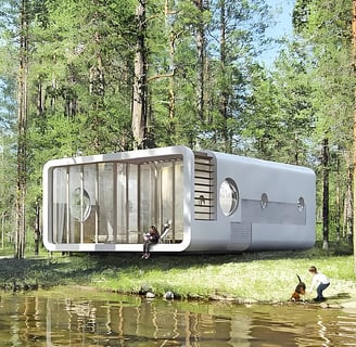 Apple capsule house