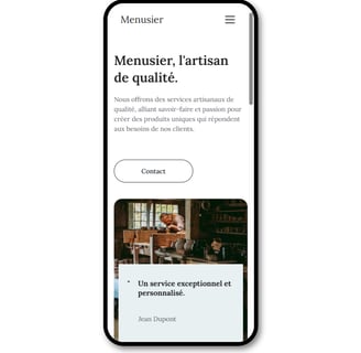 a mobile phone screen showing a menu of a restaurant