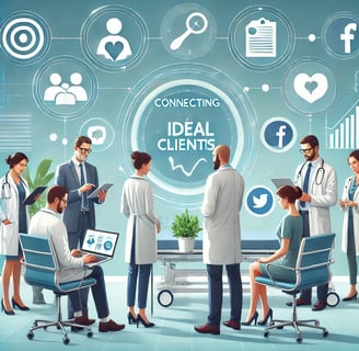 grupo de doctores con vendedores escuchando propuestas de productos