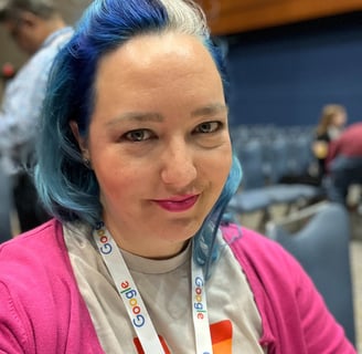 Moriah at ATO 2022 during the Inclusion and Diversity sessions.