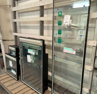Integral blinds installed in triple glazed unit, in Auckland, New Zealand