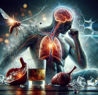 Lejra a man with a glass of alcohol
